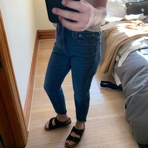 High rise slim madewell boyfriend jeans size 26